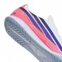 Adidas F50 Hyperfast Club IN J - Branco/Roxo/Rosa